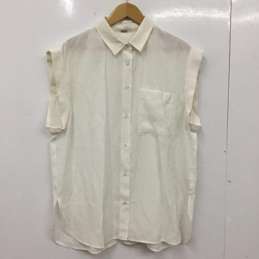 ミラオーウェン Mila Owen シャツ、ブラウス 半袖 09WFB232077 ポケットデザイン袖ロールアップシャツ ONE SIZE 無地 オフホワイト / オフホワイト / レディース USED 古着 中古 10156097