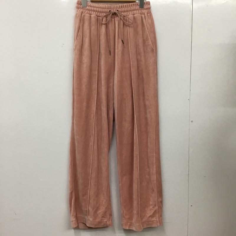 ニコアンド niko and... ボトムス ボトムス NKN36507AD ラビットタッチベロアパンツ long イージーパンツ 無地 桃 / ピンク / pink レディース USED 古着 中古 10156098