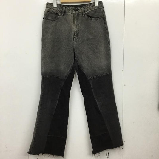 ジーナシス JEANASIS パンツ デニム、ジーンズ JS050831AA パッチワークフレアデニム M 無地 黒 / ブラック / black レディース USED 古着 中古 10156100