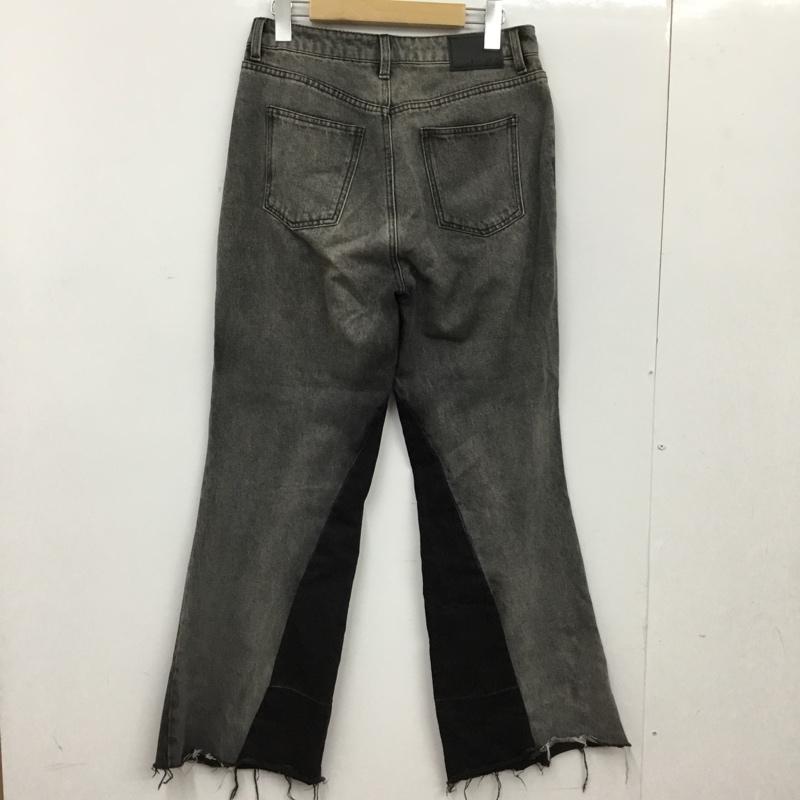 ジーナシス JEANASIS パンツ デニム、ジーンズ JS050831AA パッチワークフレアデニム M 無地 黒 / ブラック / black レディース USED 古着 中古 10156100