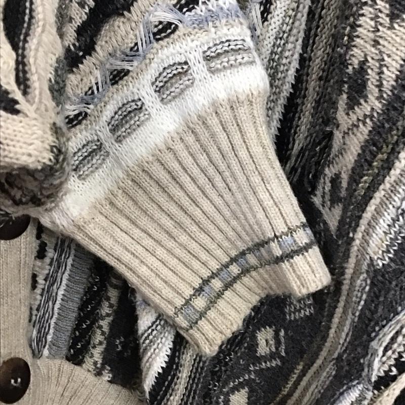 古着 USED カーディガン 長袖 長袖カーディガン 前ボタン ニットカーディガン M 総柄 マルチカラー / マルチカラー / multicolor メンズ USED 古着 中古 10156106