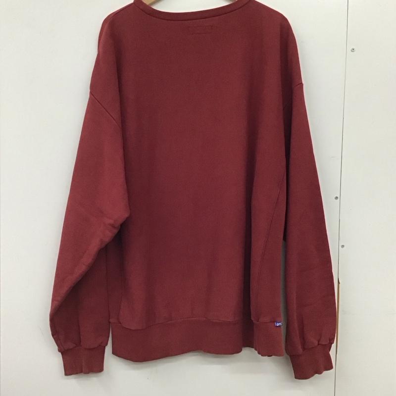ラファイエット Lafayette トレーナー 長袖 長袖トレーナー スウェット クルーネック プルオーバー XXL ロゴ、文字 えんじ / ワインレッド / dark red メンズ USED 古着 中古 10156108