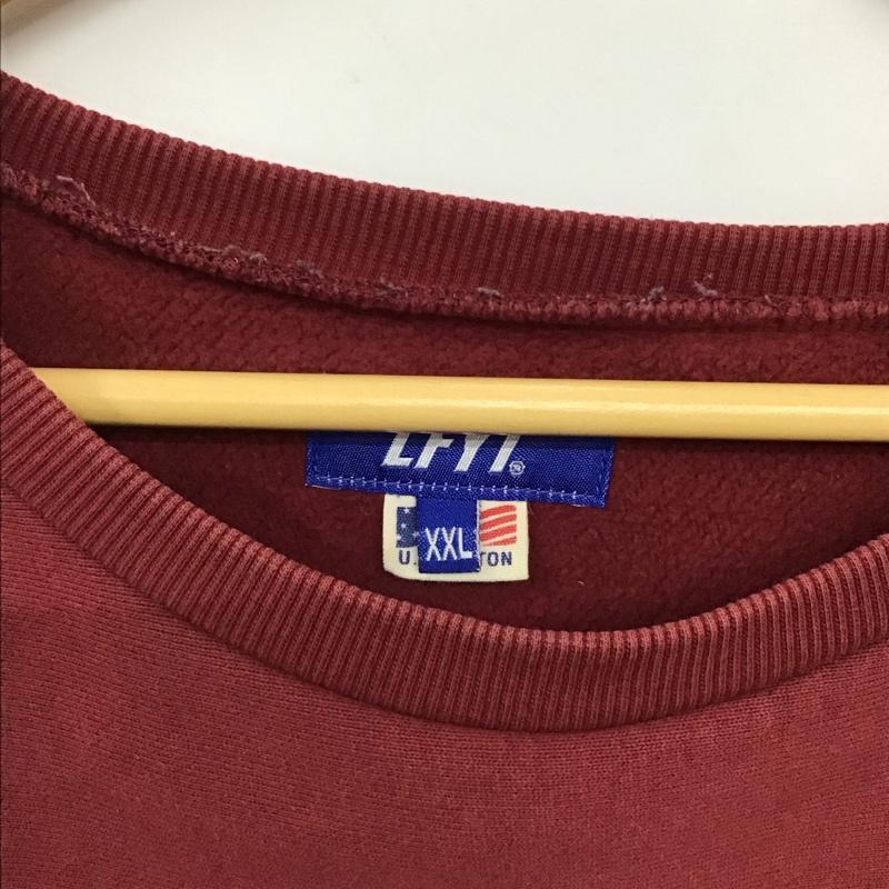 ラファイエット Lafayette トレーナー 長袖 長袖トレーナー スウェット クルーネック プルオーバー XXL ロゴ、文字 えんじ / ワインレッド / dark red メンズ USED 古着 中古 10156108