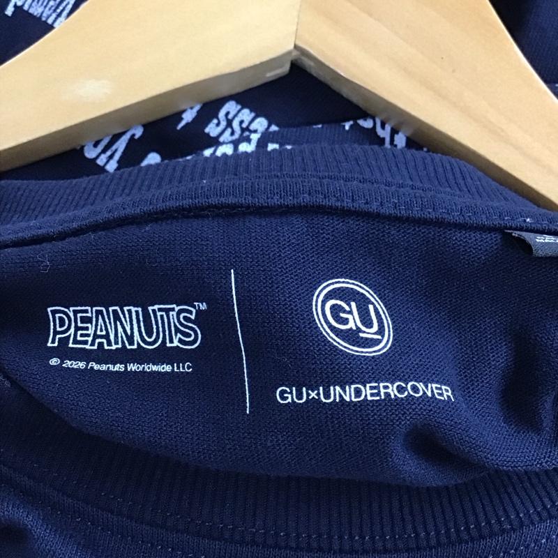 ジーユー GU Tシャツ 半袖 341-359540 プリントTシャツ スヌーピー L プリント 紺 / ネイビー / navy メンズ USED 古着 中古 10156110
