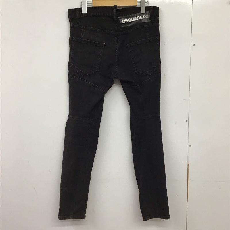 ディースクエアード2 DSQUARED2 パンツ デニム、ジーンズ デニムパンツ スリムパンツ カジュアルパンツ ストレッチパンツ 44インチ ロゴ、文字 ダークグレー / ダークグレー / メンズ USED 古着 中古 10156111