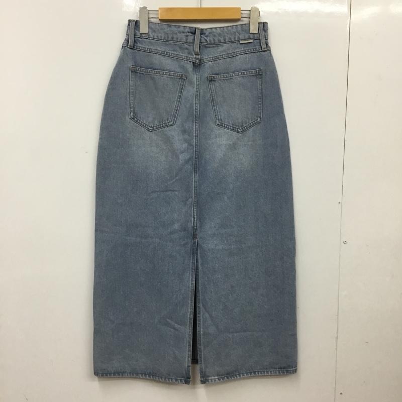 アメリカンホリック AMERICAN HOLIC スカート ロングスカート デニムスカート タグ付 M 無地 水色 / ライトブルー / レディース USED 古着 中古 10156117