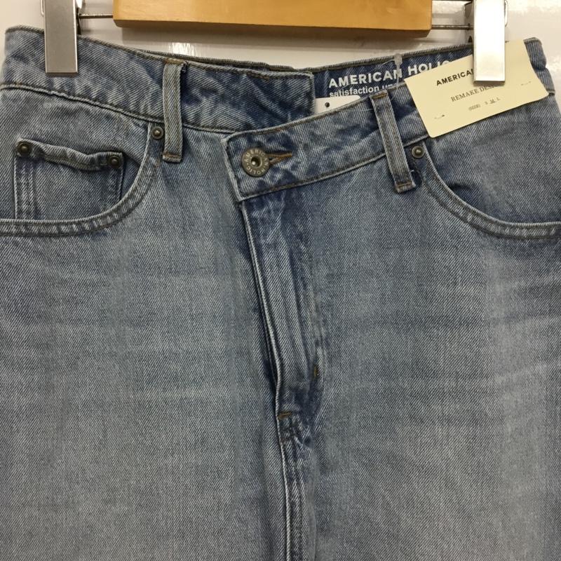アメリカンホリック AMERICAN HOLIC スカート ロングスカート デニムスカート タグ付 M 無地 水色 / ライトブルー / レディース USED 古着 中古 10156117