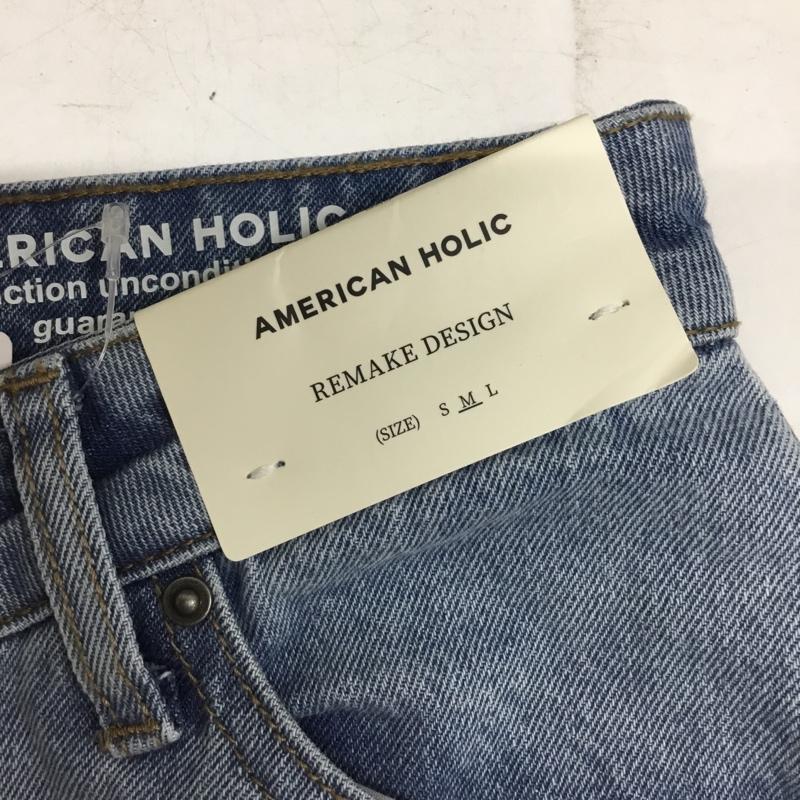 アメリカンホリック AMERICAN HOLIC スカート ロングスカート デニムスカート タグ付 M 無地 水色 / ライトブルー / レディース USED 古着 中古 10156117