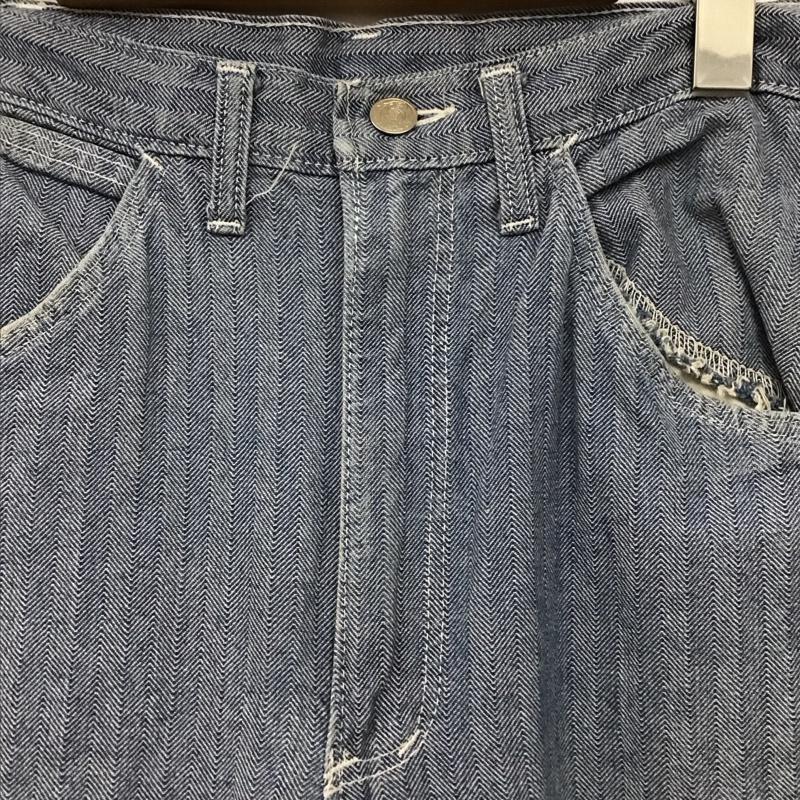 ポインター POINTER パンツ デニム、ジーンズ デニムパンツ ワイドパンツ カジュアルパンツ 32インチ ストライプ インディゴ / インディゴ / Indigo メンズ USED 古着 中古 10156121
