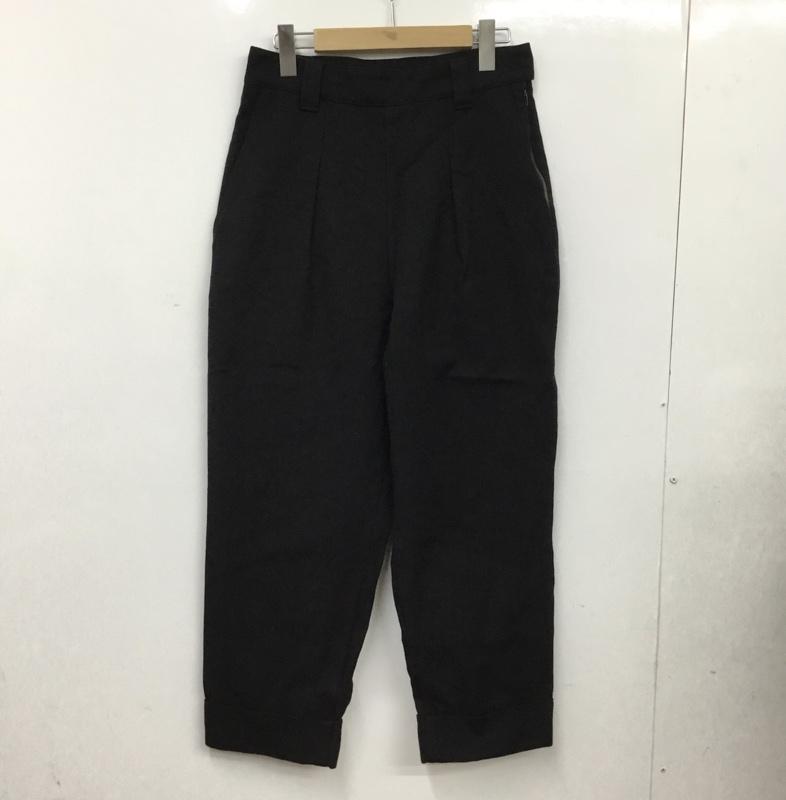 エムエイチエル MHL. パンツ スラックス 595-1243580 COTTON WOOL DRILL 2 無地 黒 / ブラック / black レディース USED 古着 中古 10156124