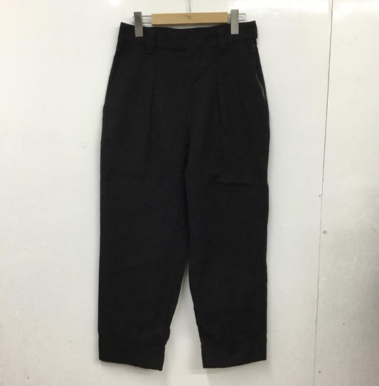 エムエイチエル MHL. パンツ スラックス 595-1243580 COTTON WOOL DRILL 2 無地 黒 / ブラック / black レディース USED 古着 中古 10156124