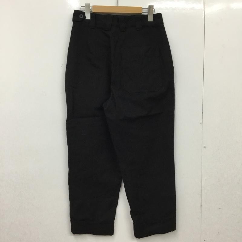 エムエイチエル MHL. パンツ スラックス 595-1243580 COTTON WOOL DRILL 2 無地 黒 / ブラック / black レディース USED 古着 中古 10156124