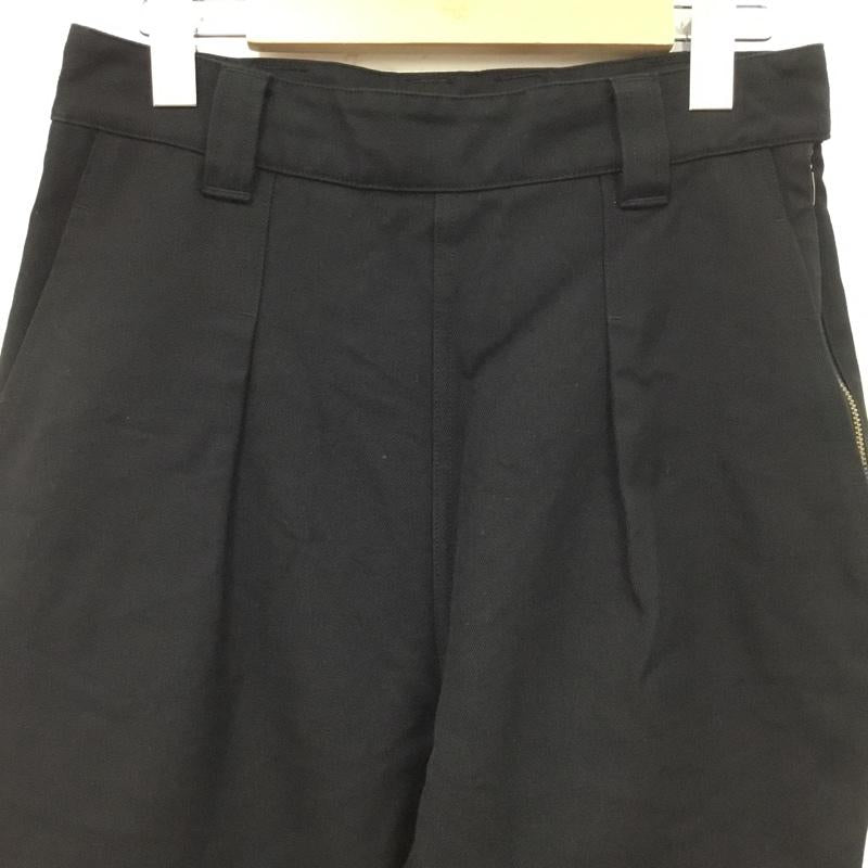 エムエイチエル MHL. パンツ スラックス 595-1243580 COTTON WOOL DRILL 2 無地 黒 / ブラック / black レディース USED 古着 中古 10156124