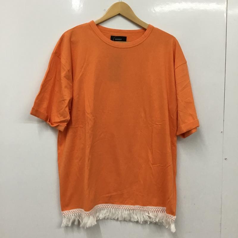 インヘリット INHERIT Tシャツ 半袖 タグ付 L 無地 橙 / オレンジ / orange レディース USED 古着 中古 10156131