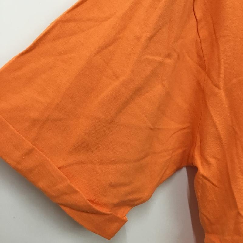 インヘリット INHERIT Tシャツ 半袖 タグ付 L 無地 橙 / オレンジ / orange レディース USED 古着 中古 10156131