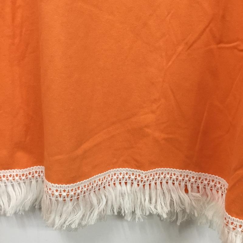 インヘリット INHERIT Tシャツ 半袖 タグ付 L 無地 橙 / オレンジ / orange レディース USED 古着 中古 10156131