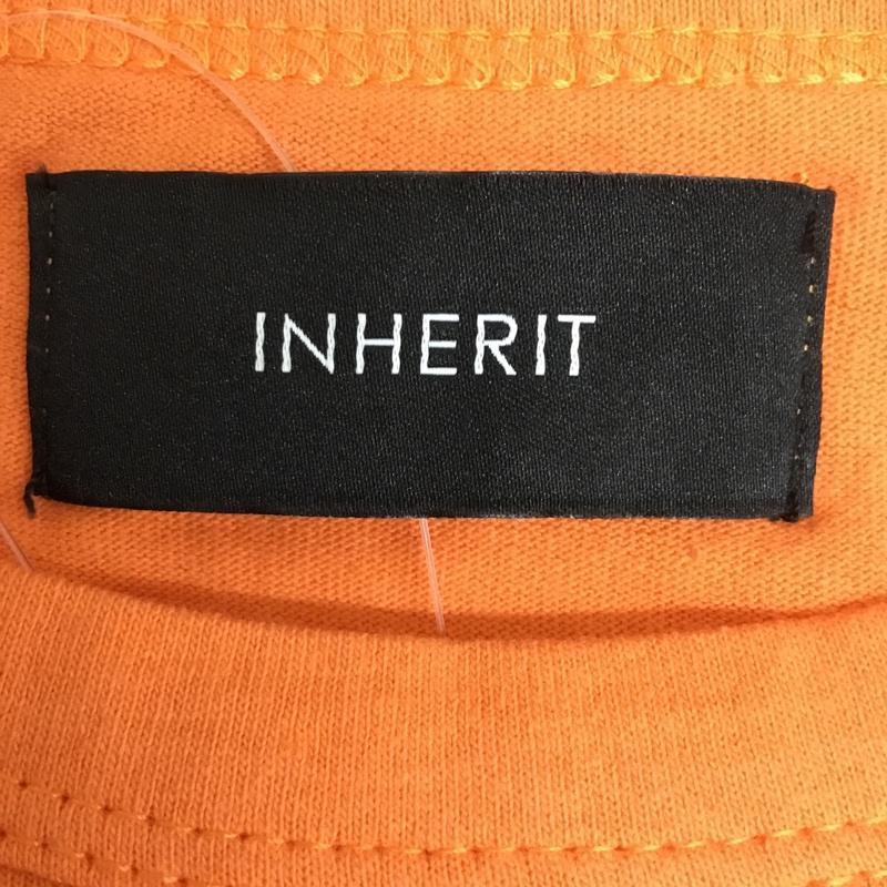 インヘリット INHERIT Tシャツ 半袖 タグ付 L 無地 橙 / オレンジ / orange レディース USED 古着 中古 10156131