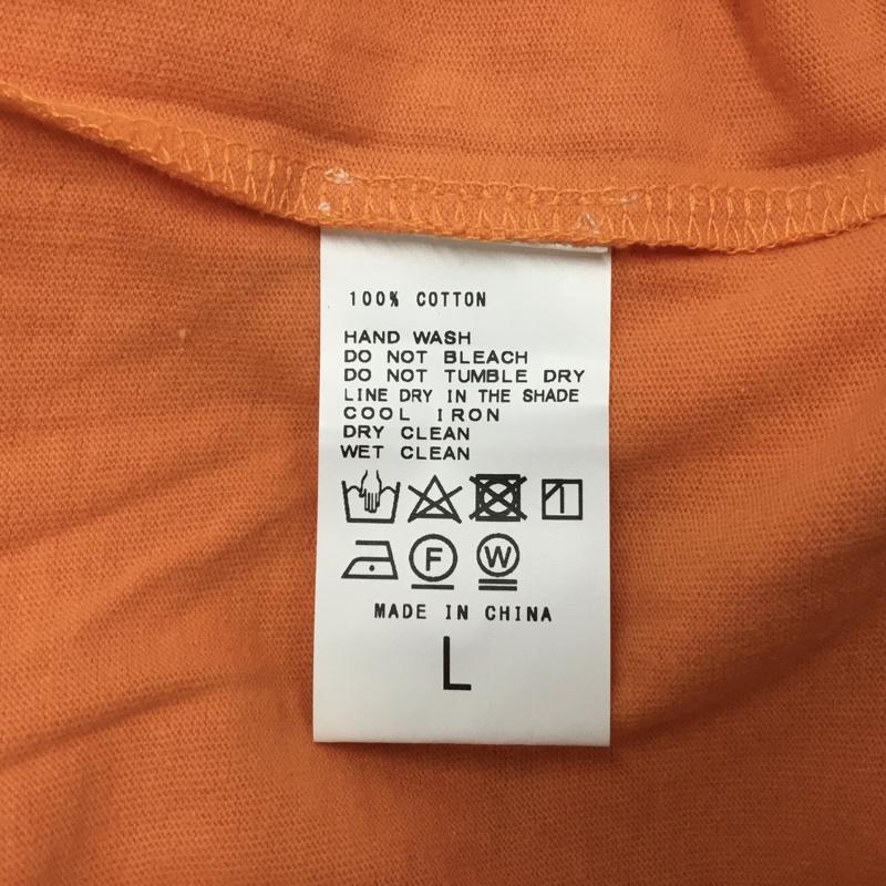 インヘリット INHERIT Tシャツ 半袖 タグ付 L 無地 橙 / オレンジ / orange レディース USED 古着 中古 10156131