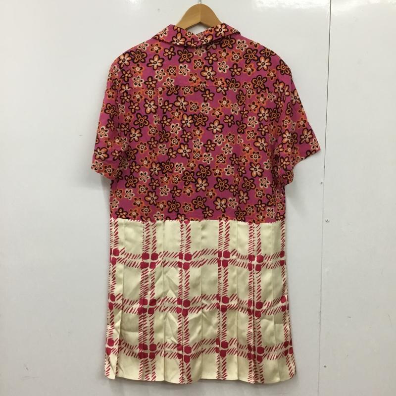 ユニクロ UNIQLO ワンピース ミニスカート MARNI オープンカラープリーツワンピース タグ付 M 花柄 X 総柄 マルチカラー / マルチカラー / multicolor レディース USED 古着 中古 10156134