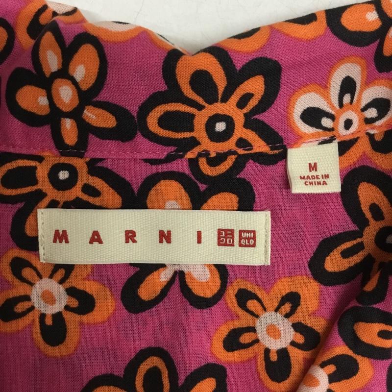 ユニクロ UNIQLO ワンピース ミニスカート MARNI オープンカラープリーツワンピース タグ付 M 花柄 X 総柄 マルチカラー / マルチカラー / multicolor レディース USED 古着 中古 10156134