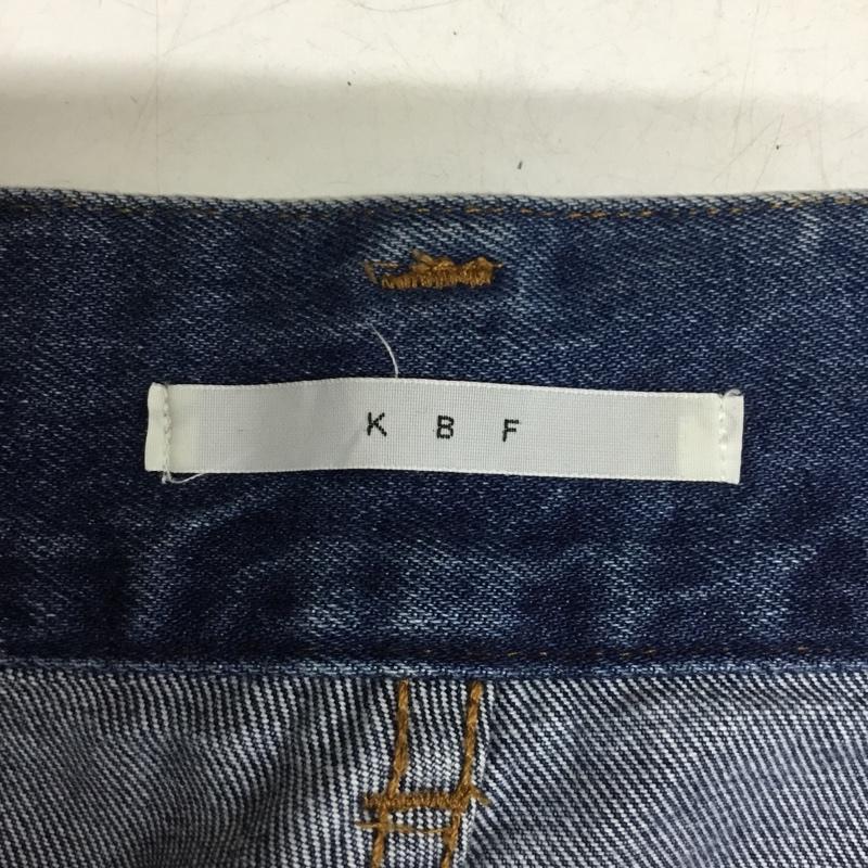 ケービーエフ KBF パンツ デニム、ジーンズ KB14-24V250 スリットストレートデニム 36 無地 水色 / ライトブルー / レディース USED 古着 中古 10156136