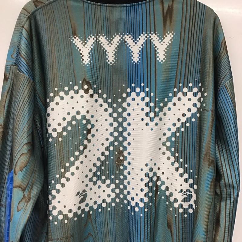 ナイキ NIKE カットソー 長袖 dn1701-411 OFF-WHITEJERSEY 長袖カットソー コラボ XXL ロゴ、文字 マルチカラー / マルチカラー / multicolor メンズ USED 古着 中古 10156137
