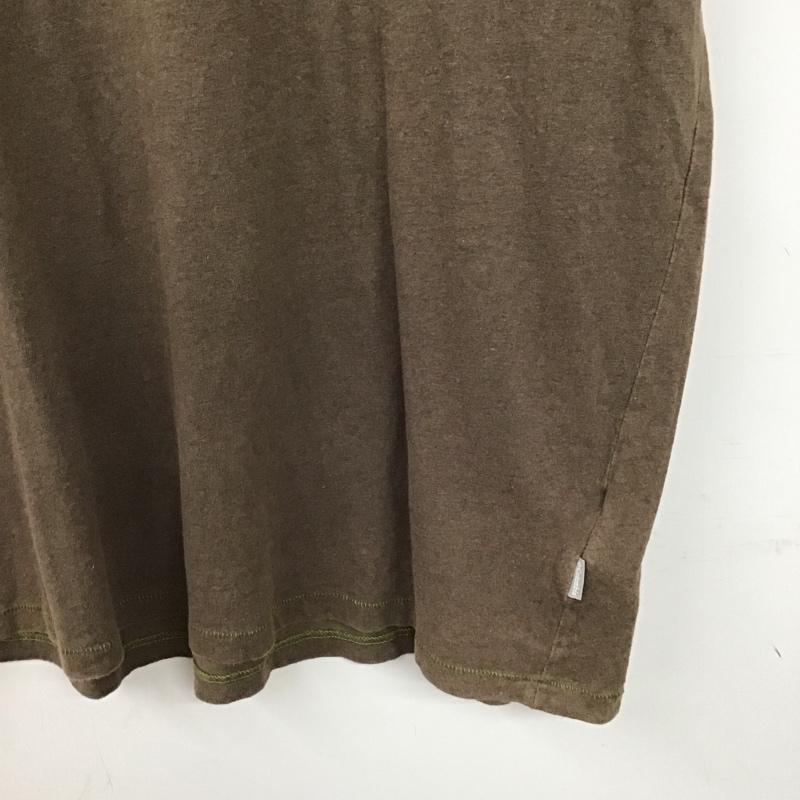 コロンビア Columbia Tシャツ 半袖 半袖カットソー プリントTシャツ クルーネックカットソー XL プリント 茶 / ブラウン / brown メンズ USED 古着 中古 10156140