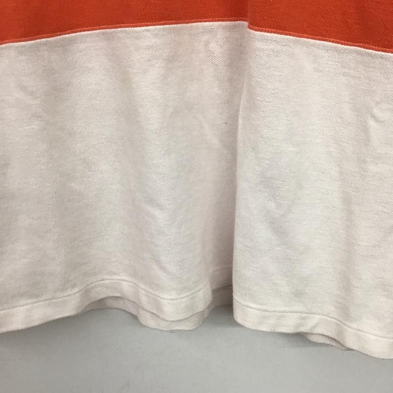 ポロバイラルフローレン Polo by RALPH LAUREN Tシャツ 長袖 長袖カットソー プリントカットソー クルーネック L 無地 青 / ブルー / blue X 橙 / オレンジ / orange X 白 / ホワイト / white メンズ USED 古着 中古 10156141