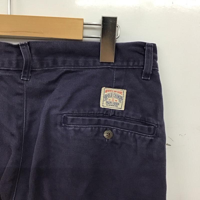 ポロバイラルフローレン Polo by RALPH LAUREN パンツ チノパン チノパン ワイドパンツ カジュアルパンツ 無地 紺 / ネイビー / navy メンズ USED 古着 中古 10156145