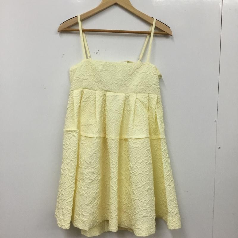 フーズフーギャラリー WHO S WHO gallery キャミソール キャミソール タグ付 FREE 無地 黄 / イエロー / yellow レディース USED 古着 中古 10156147