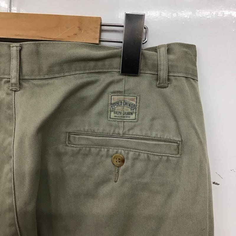 ポロバイラルフローレン Polo by RALPH LAUREN パンツ チノパン チノパン ワイドパンツ カジュアルパンツ 31インチ ロゴ、文字 ベージュ / ベージュ / beige メンズ USED 古着 中古 10156148
