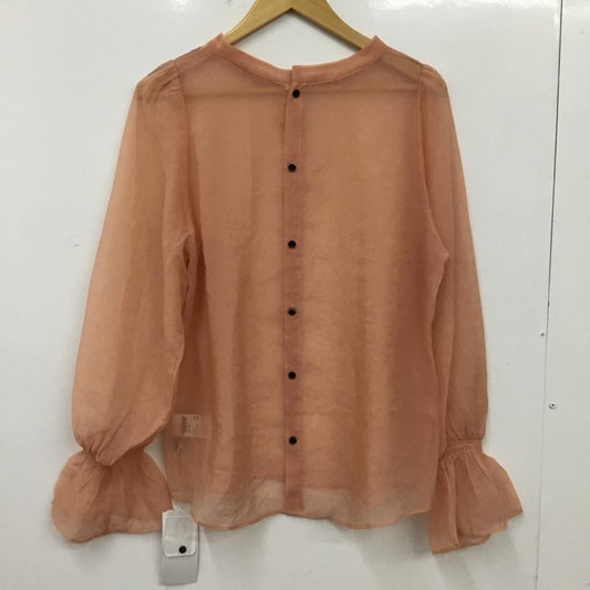 ミスティック mystic シャツ、ブラウス 長袖 シアーシャツ FREE 無地 橙 / オレンジ / orange レディース USED 古着 中古 10156150