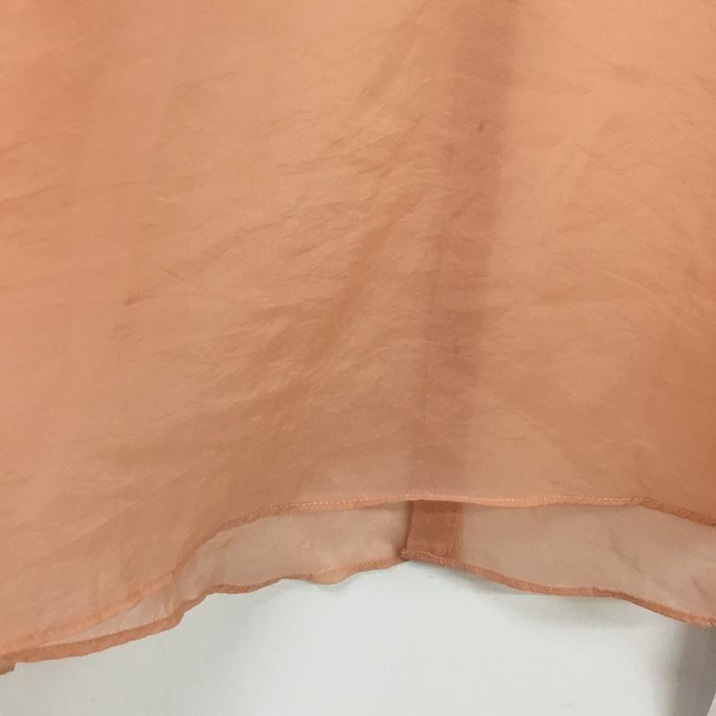 ミスティック mystic シャツ、ブラウス 長袖 シアーシャツ FREE 無地 橙 / オレンジ / orange レディース USED 古着 中古 10156150