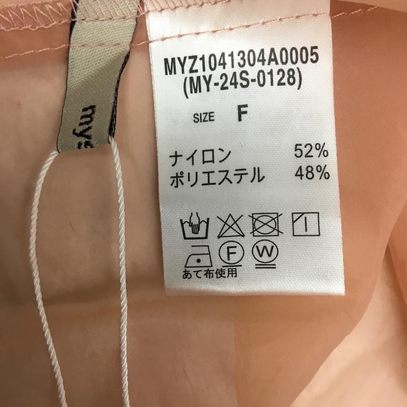 ミスティック mystic シャツ、ブラウス 長袖 シアーシャツ FREE 無地 橙 / オレンジ / orange レディース USED 古着 中古 10156150