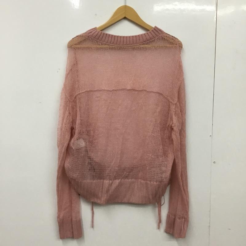 カスタネ Kastane ニット、セーター 長袖 刺繍シアーロゴニット kaz1051105A0001 FREE 無地 桃 / ピンク / pink レディース USED 古着 中古 10156151