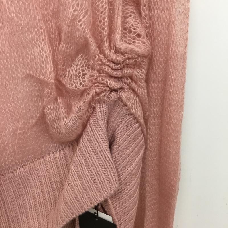 カスタネ Kastane ニット、セーター 長袖 刺繍シアーロゴニット kaz1051105A0001 FREE 無地 桃 / ピンク / pink レディース USED 古着 中古 10156151
