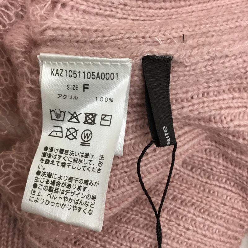 カスタネ Kastane ニット、セーター 長袖 刺繍シアーロゴニット kaz1051105A0001 FREE 無地 桃 / ピンク / pink レディース USED 古着 中古 10156151
