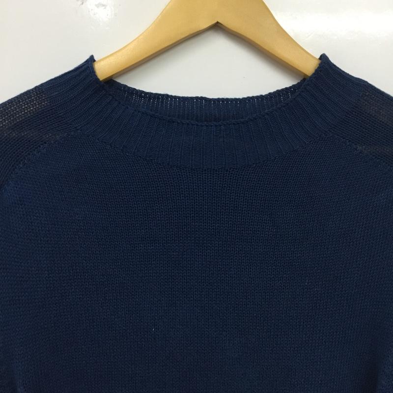 マーガレットハウエル MARGARET HOWELL ニット、セーター 長袖 M 無地 青 / ブルー / blue レディース USED 古着 中古 10156155