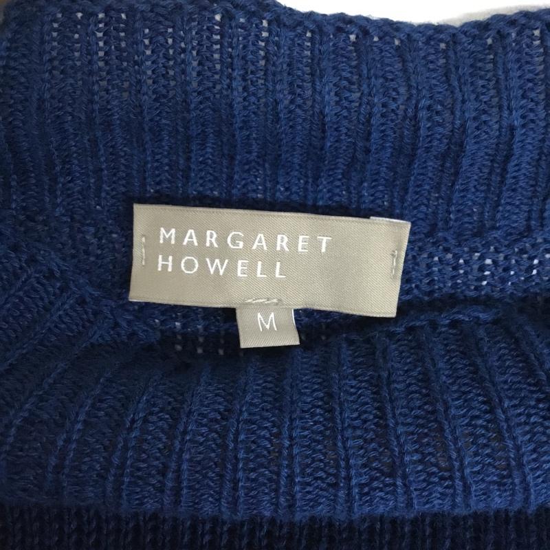 マーガレットハウエル MARGARET HOWELL ニット、セーター 長袖 M 無地 青 / ブルー / blue レディース USED 古着 中古 10156155