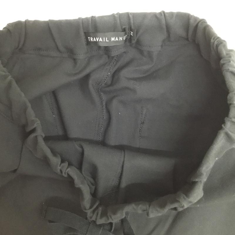 トラバイユマニュアル TRAVAIL MANUEL パンツ スラックス M 無地 黒 / ブラック / black レディース USED 古着 中古 10156158