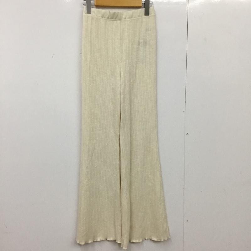 カスタネ Kastane パンツ スラックス KAZ1051402A0003 FREE 無地 アイボリー / アイボリー / レディース USED 古着 中古 10156160
