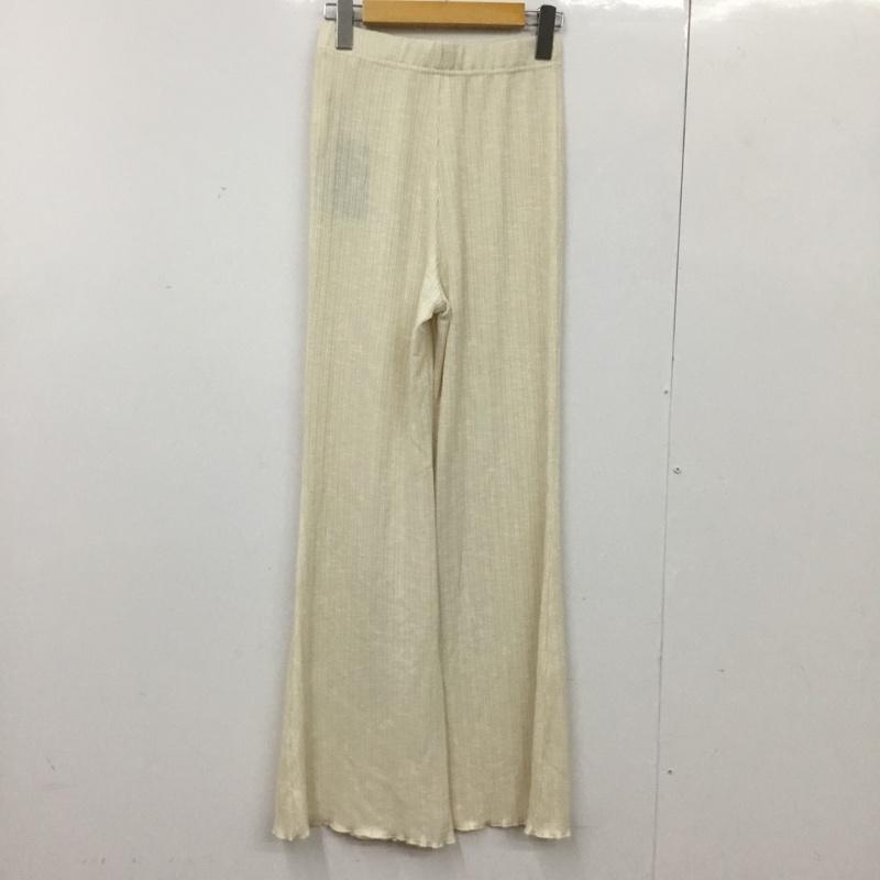 カスタネ Kastane パンツ スラックス KAZ1051402A0003 FREE 無地 アイボリー / アイボリー / レディース USED 古着 中古 10156160