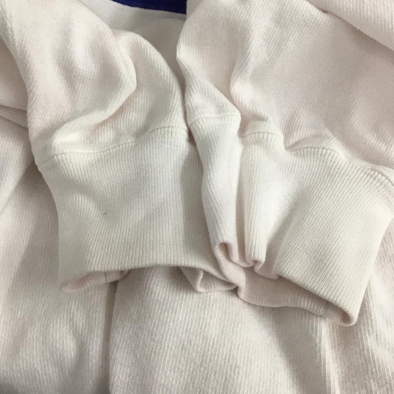 ポロバイラルフローレン Polo by RALPH LAUREN カットソー 長袖 長袖ポロシャツ 長袖カットソー カラーシャツ L 無地 白 / ホワイト / white X 青 / ブルー / blue メンズ USED 古着 中古 10156161