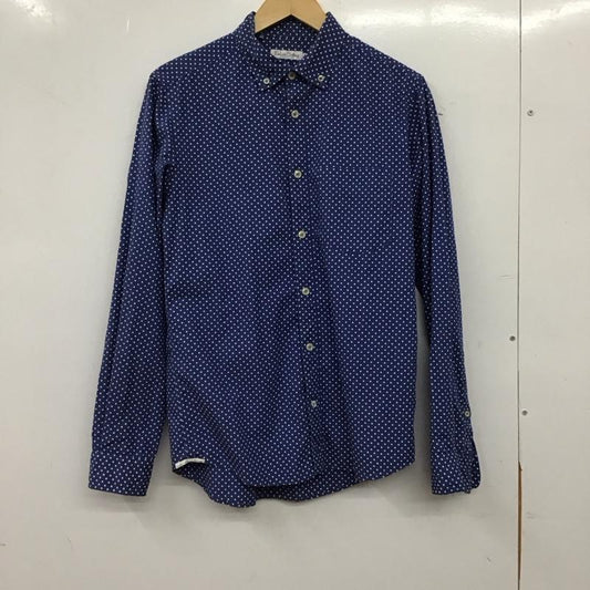 デラックス DELUXE シャツ、ブラウス 長袖 長袖シャツ カラーシャツ カジュアルシャツ M ドット 青 / ブルー / blue メンズ USED 古着 中古 10156164
