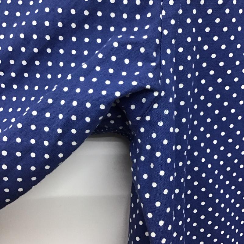 デラックス DELUXE シャツ、ブラウス 長袖 長袖シャツ カラーシャツ カジュアルシャツ M ドット 青 / ブルー / blue メンズ USED 古着 中古 10156164