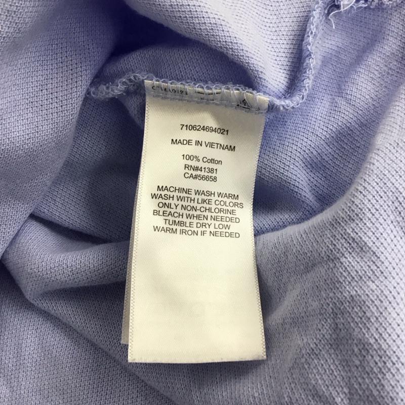 ポロラルフローレン POLO RALPH LAUREN ポロシャツ 半袖 半袖ポロシャツ カラーシャツ 半袖カットソー XS ロゴ、文字 水色 / ライトブルー / メンズ USED 古着 中古 10156166