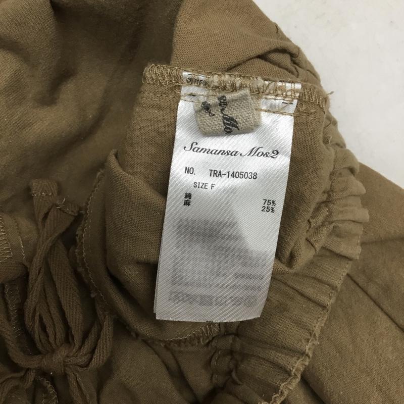 サマンサモスモス Samansa Mos2 パンツ スラックス FREE 無地 茶 / ブラウン / brown レディース USED 古着 中古 10156169
