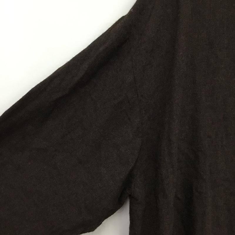 ひより HIYORI シャツ、ブラウス 長袖 FREE 無地 茶 / ブラウン / brown レディース USED 古着 中古 10156170
