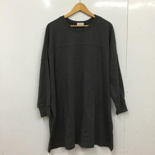 レプシィム LEPSIM Tシャツ 長袖 FREE 無地 チャコールグレー / チャコールグレー / レディース USED 古着 中古 10156175