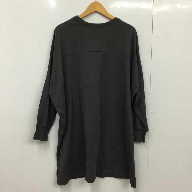 レプシィム LEPSIM Tシャツ 長袖 FREE 無地 チャコールグレー / チャコールグレー / レディース USED 古着 中古 10156175